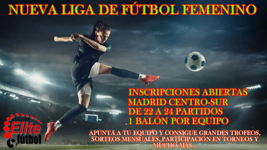 NUEVA LIGA FEMENINA ELITEFUTBOL!!!